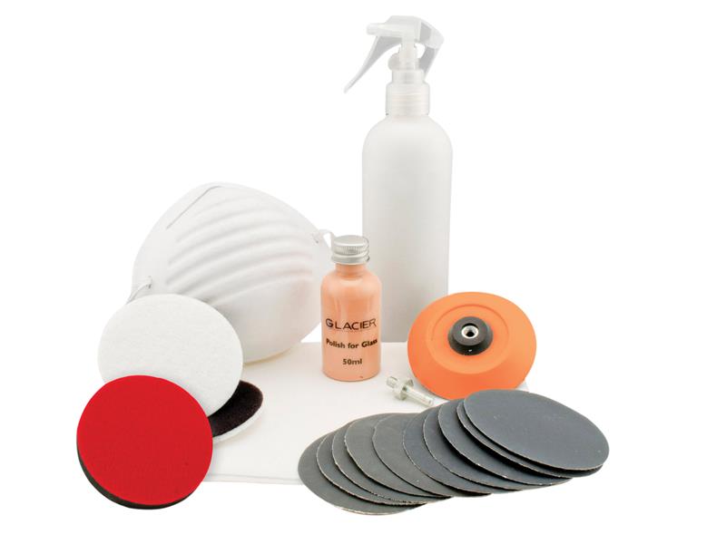 GLACIER Advanced Glass Polishing Kit, Flexipads World Class