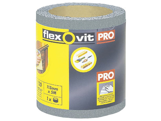 High Performance Finishing Sanding Roll 115mm x 5m 240G, Flexovit