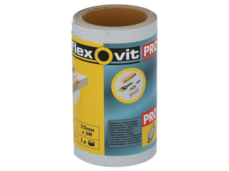 High Performance Finishing Sanding Roll 115mm x 5m 320G, Flexovit