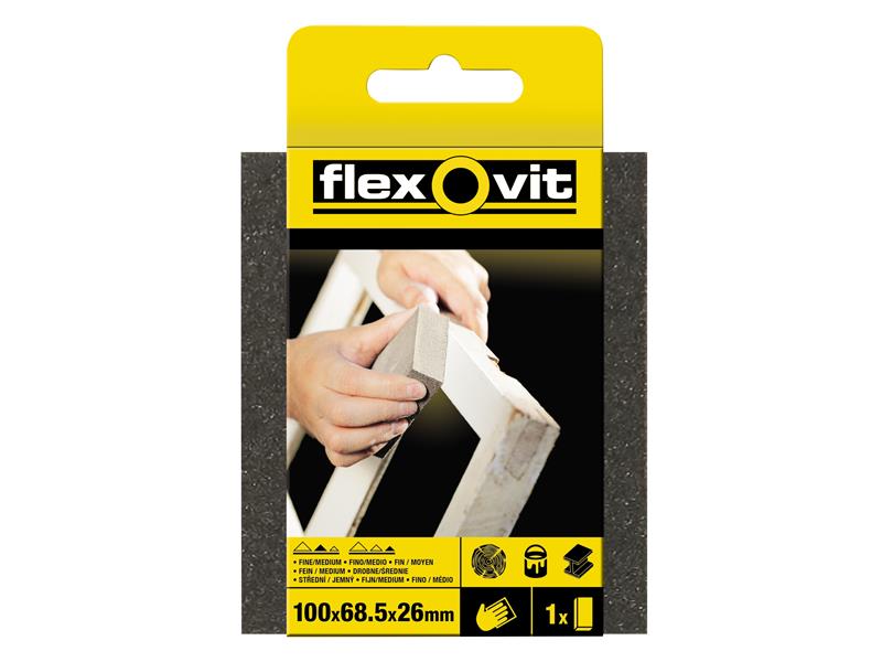 Sanding Sponges Standard Fine/Medium, Flexovit