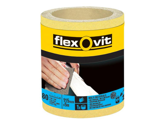 High Performance Sanding Roll 115mm x 5m Extra Coarse 40G, Flexovit