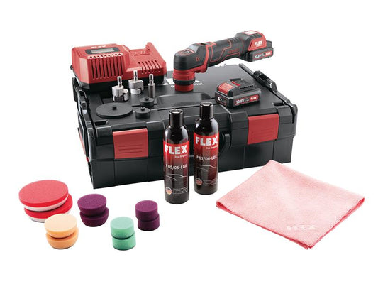 PXE 80 10.8-EC/2.5 P Spot Polisher Set 10.8V 2 x 2.5Ah Li-ion, Flex Power Tools