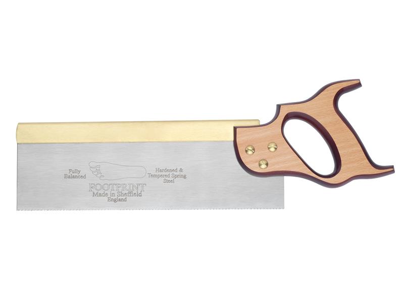 256 Brass Back Tenon Saw 250mm (10in) 15 TPI, Footprint