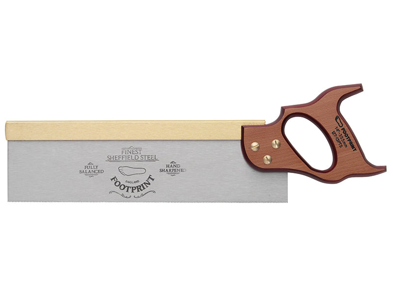 256 Brass Back Tenon Saw 350mm (14in) 13 TPI, Footprint