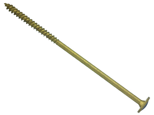 Wafer Head TORX® Compatible Construction T40 Screws Tan 8x200mm Tub 25, ForgeFix