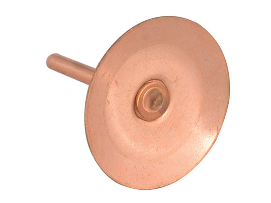 Copper Disc Rivets 20 x 20 x 1.5mm (Bag 100), ForgeFix