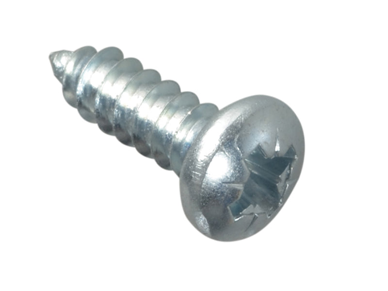 Self-Tapping Screw Pozi Compatible Pan Head ZP 1/2in x 8 ForgePack 40, ForgeFix