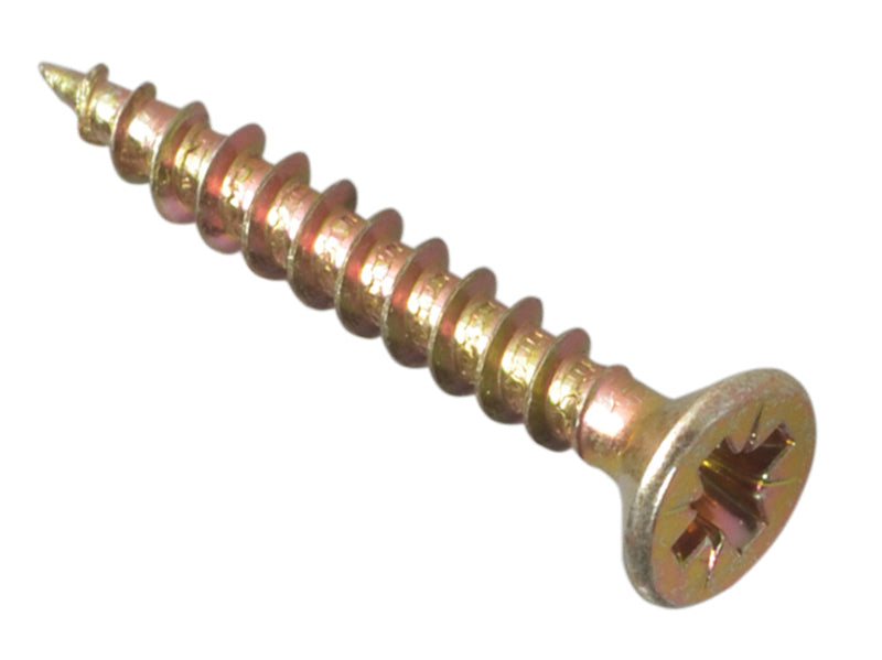 Multi-Purpose Pozi Compatible Screw CSK ST ZYP 3.0 x 25mm Box 200, ForgeFix