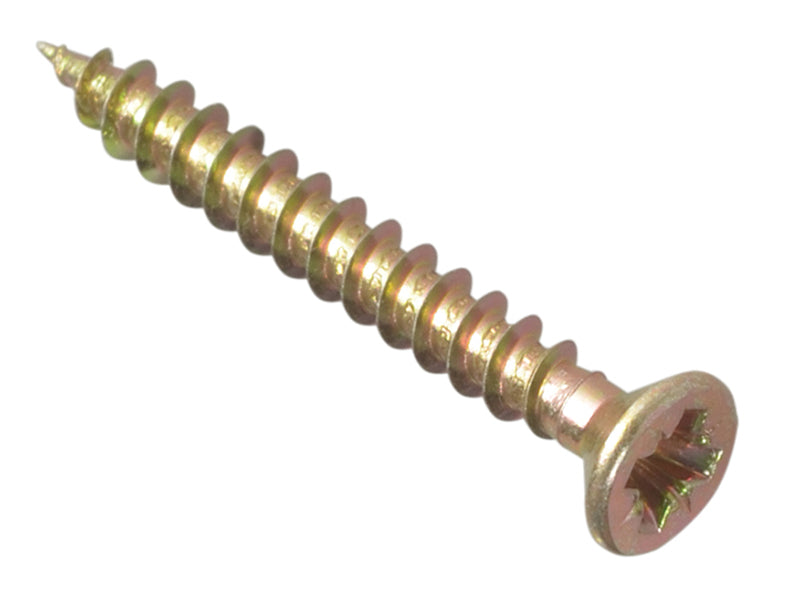 Multi-Purpose Pozi Compatible Screw CSK ST ZYP 3.0 x 30mm Box 200, ForgeFix