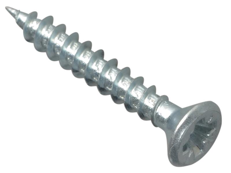 Multi-Purpose Pozi Compatible Screw CSK ST ZP 3.5 x 30mm Box 200, ForgeFix