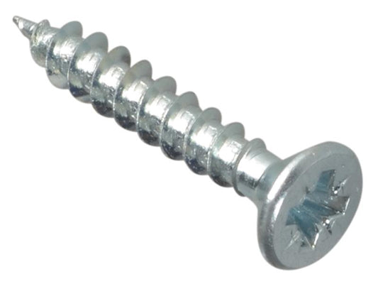 Multi-Purpose Pozi Compatible Screw CSK ST ZP 4 x 25mm Box 200, ForgeFix