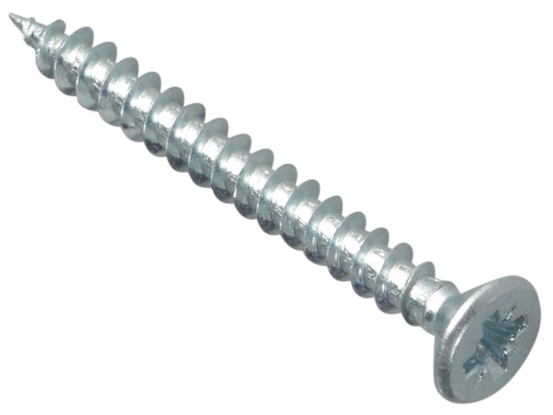 Multi-Purpose Pozi Compatible Screw CSK ST ZP 4 x 40mm Box 200, ForgeFix