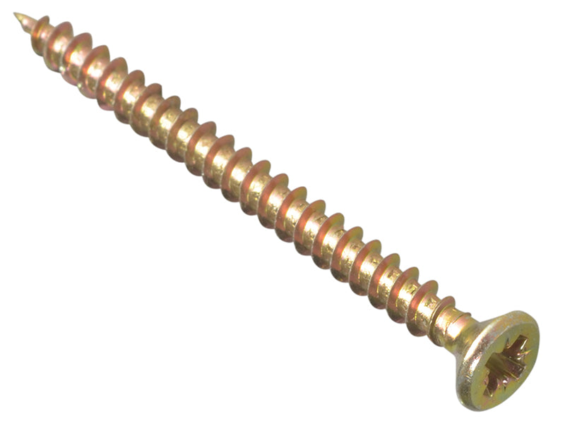 Multi-Purpose Pozi Compatible Screw CSK ST ZYP 4.0 x 50mm Box 200, ForgeFix