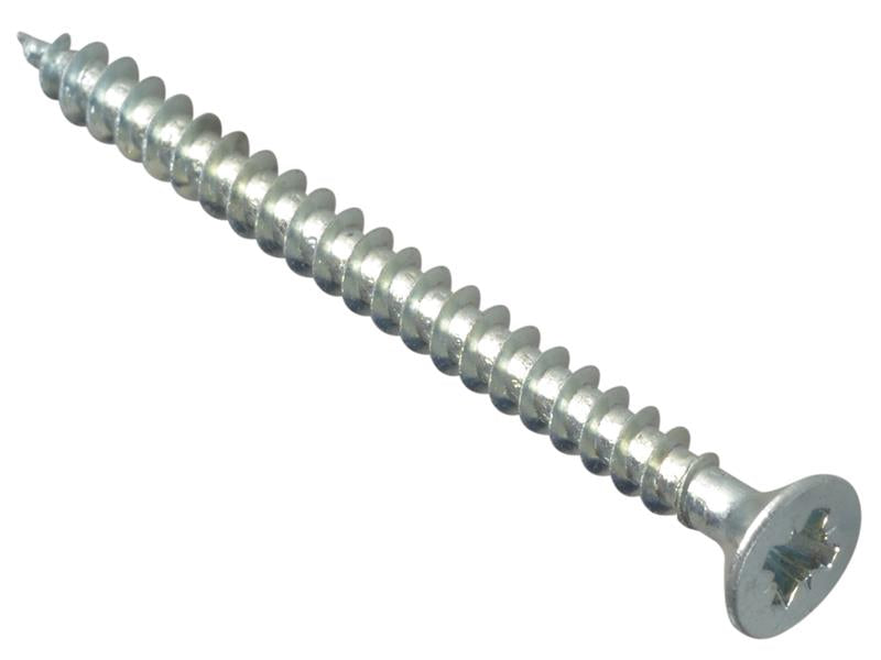 Multi-Purpose Pozi Compatible Screw CSK ST ZP 4 x 50mm Box 200, ForgeFix