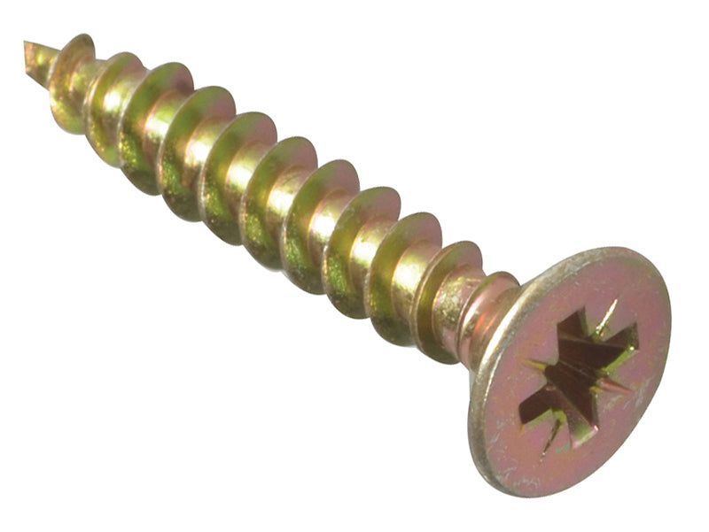 Multi-Purpose Pozi Compatible Screw CSK ST ZYP 5.0 x 20mm Box 200, ForgeFix