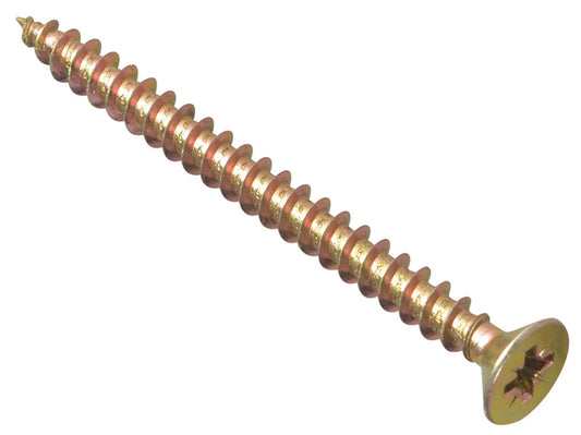 Multi-Purpose Pozi Compatible Screw CSK ST ZYP 5.0 x 60mm Tub 500, ForgeFix