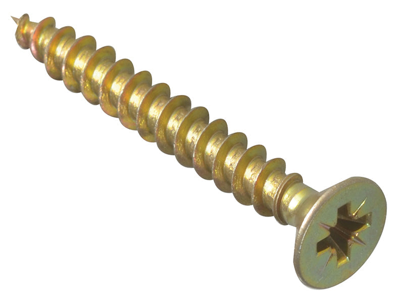 Multi-Purpose Pozi Compatible Screw CSK ST ZYP 6.0 x 40mm Box 200, ForgeFix