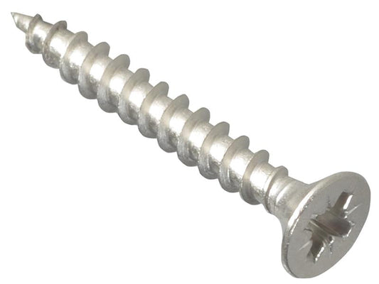 Multi-Purpose Pozi Compatible Screw CSK ST S/Steel 4.0 x 30mm Box 200, ForgeFix