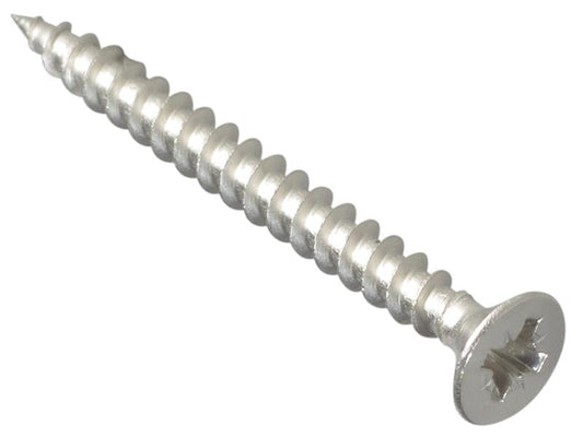 Multi-Purpose Pozi Compatible Screw CSK ST S/Steel 4.0 x 40mm Box 200, ForgeFix