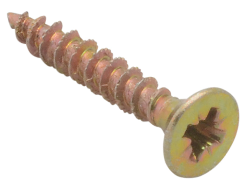 Spectre™ PZ Compatible Wood Screw CSK ZYP 4.0 x 25mm Box 1000, ForgeFix