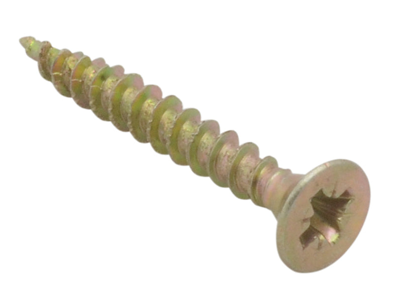 Spectre™ PZ Compatible Wood Screw CSK ZYP 4.0 x 30mm Box 1000, ForgeFix