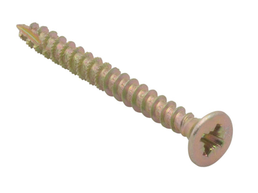 Spectre™ PZ Compatible Wood Screw CSK ZYP 4.0 x 40mm Box 1000, ForgeFix