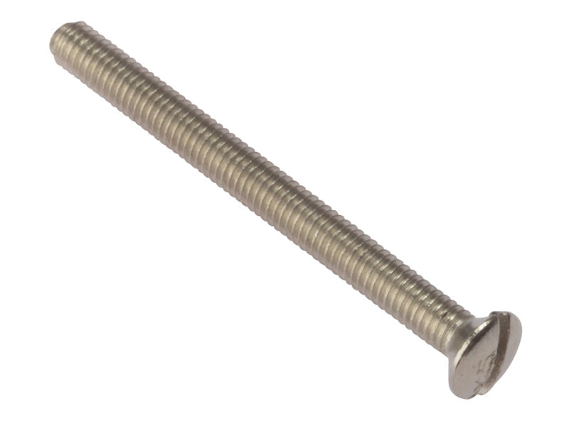 Socket Screw Slotted Raised Head Nickel Plated 3.5 x 40mm Bag 100, ForgeFix