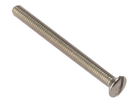 Socket Screw Slotted Raised Head Nickel Plated 3.5 x 25mm Bag 100, ForgeFix