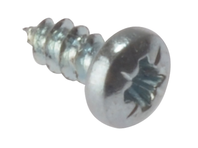 Self-Tapping Screw Pozi Compatible Pan Head ZP 3/4in x 6 Box 200, ForgeFix