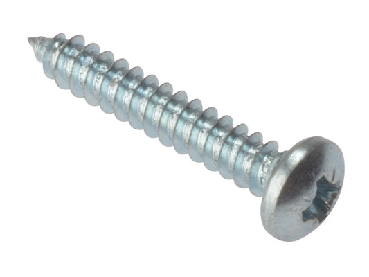 Self-Tapping Screw Pozi Compatible Pan Head ZP 1in x 8 Box 200, ForgeFix