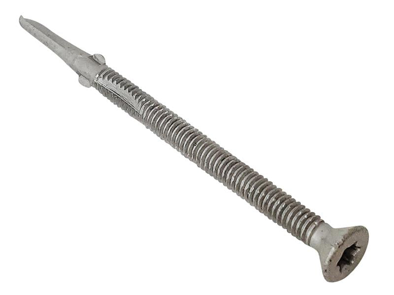 TechFast Timber to Steel CSK/Wing Screw No.3 Tip 5.5 x 120mm Box 50, ForgeFix