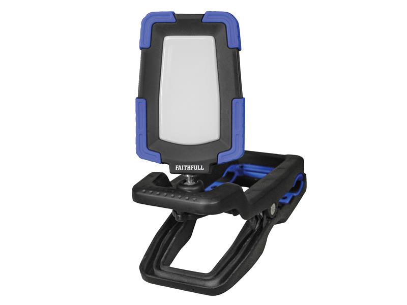 Rechargeable Clip Light 10W, Faithfull Power Plus