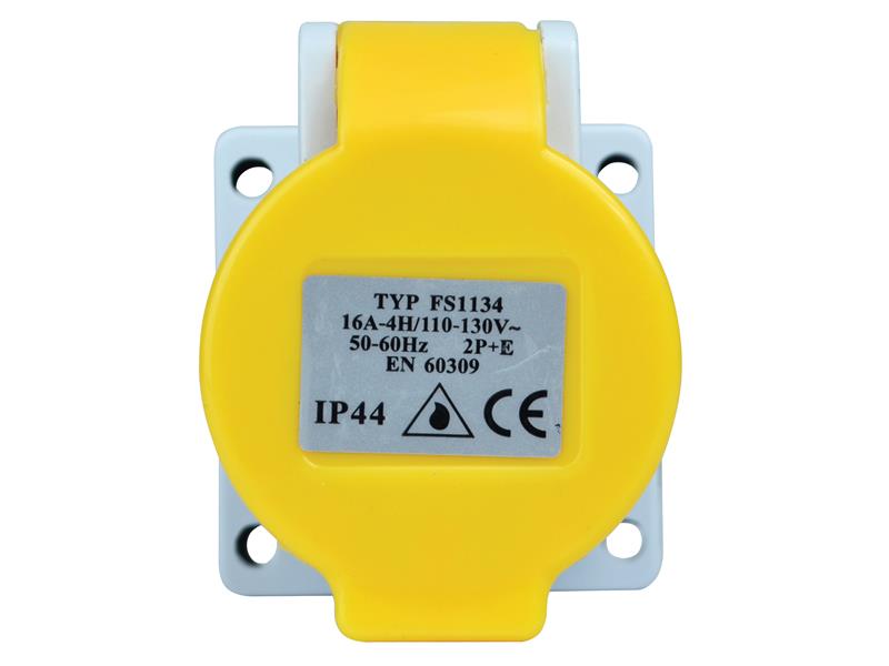 IP44 Panel Socket 16A 110V, Faithfull Power Plus