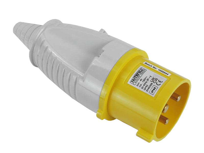 Yellow Plug 32A 110V, Faithfull Power Plus