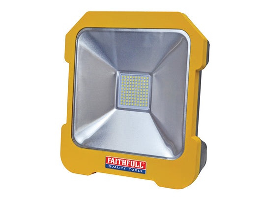 SMD LED Task Light with Power Take Off 20W 110V, Faithfull Power Plus