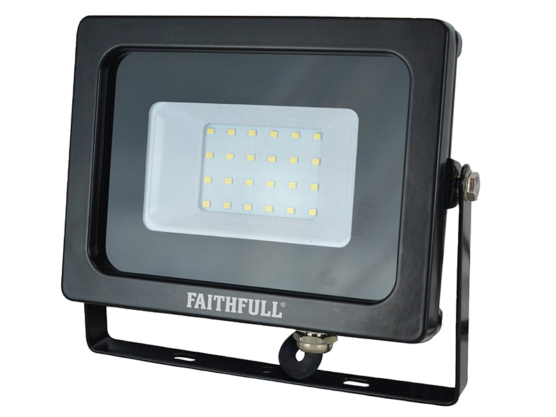 SMD LED Wall Mounted Floodlight 20W 1600 lumen 240V, Faithfull Power Plus