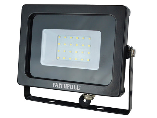 SMD LED Wall Mounted Floodlight 20W 1600 lumen 240V, Faithfull Power Plus