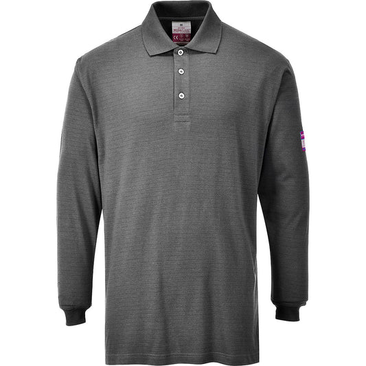 Flame Resistant Anti-Static Long Sleeve Polo Shirt, Morgans PW