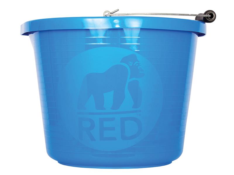 Premium Bucket 14 litre (3 gallon) - Blue, Red Gorilla