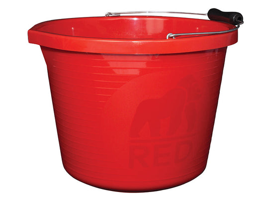 Premium Bucket 14 litre (3 gallon) - Red, Red Gorilla