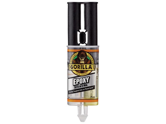 Gorilla 5 Min 2-Part Epoxy Syringe 25ml, Gorilla Glue