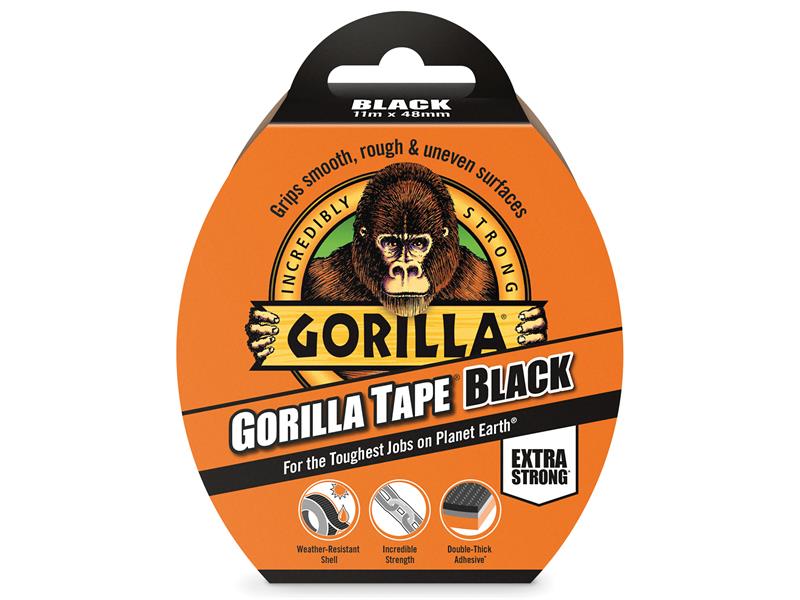 Gorilla Tape® 48mm x 11m Black, Gorilla Glue