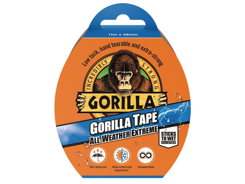 Gorilla Tape® All-Weather Extreme 48mm x 11m Black, Gorilla Glue