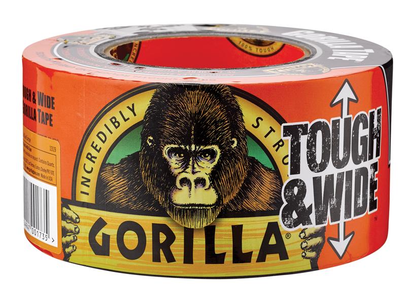 Gorilla Tape® Tough & Wide 73mm x 27m Black, Gorilla Glue