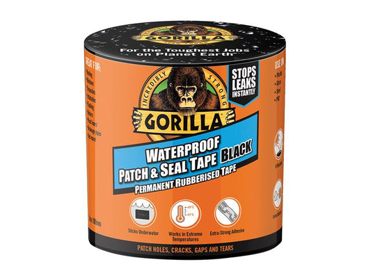 Gorilla® Waterproof Patch & Seal Tape 100mm x 3m Black, Gorilla Glue