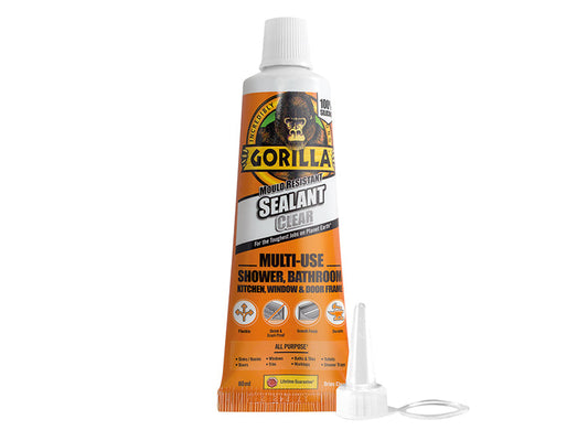 Gorilla All Condition Sealant Clear Tube 80ml, Gorilla Glue