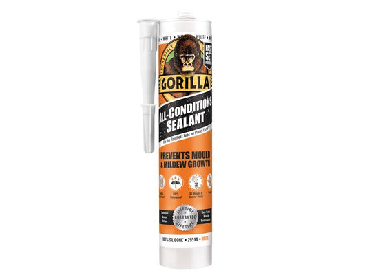 Gorilla All Condition Sealant White 295ml, Gorilla Glue