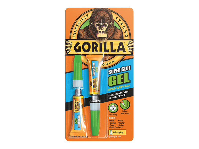 Gorilla Superglue Gel 3g (Twin Pack), Gorilla Glue