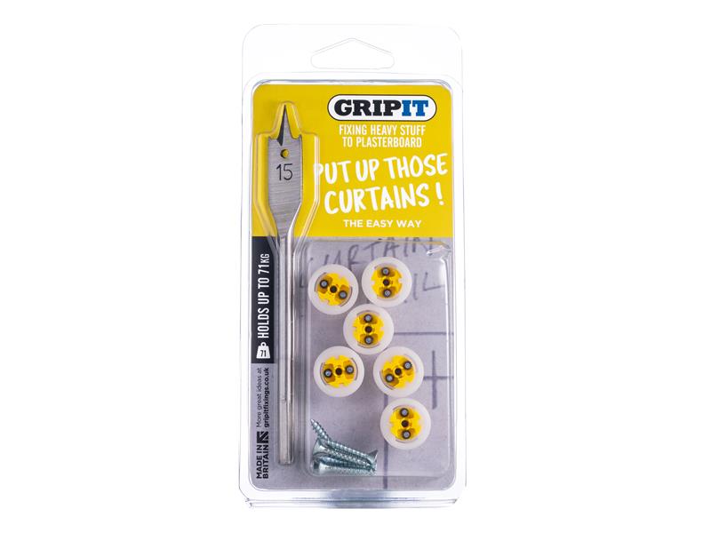 Curtain Kit, Clam Pack, Gripit