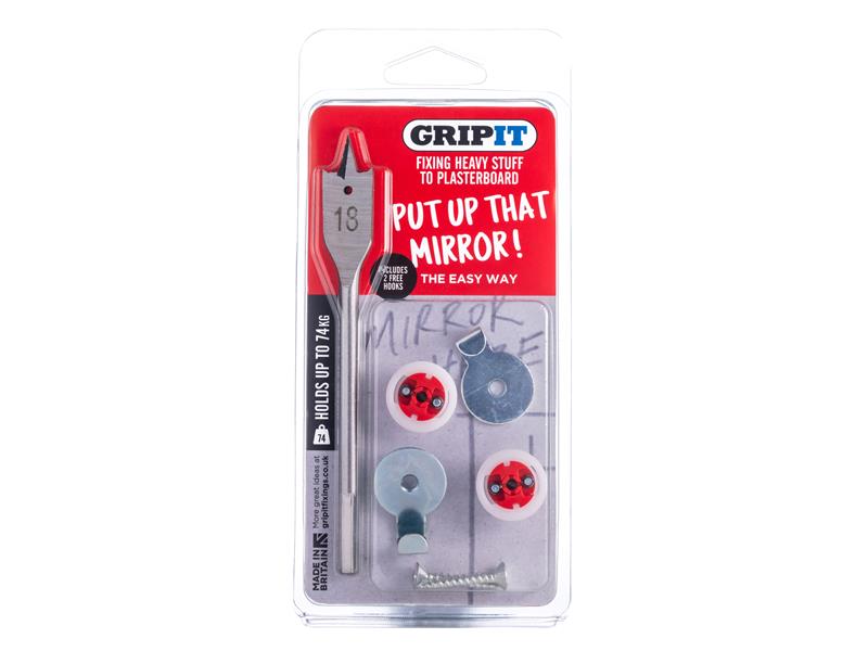 Mirror Kit, Clam Pack, Gripit